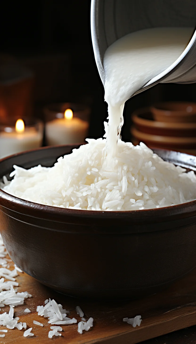 cocción del arroz con leche light