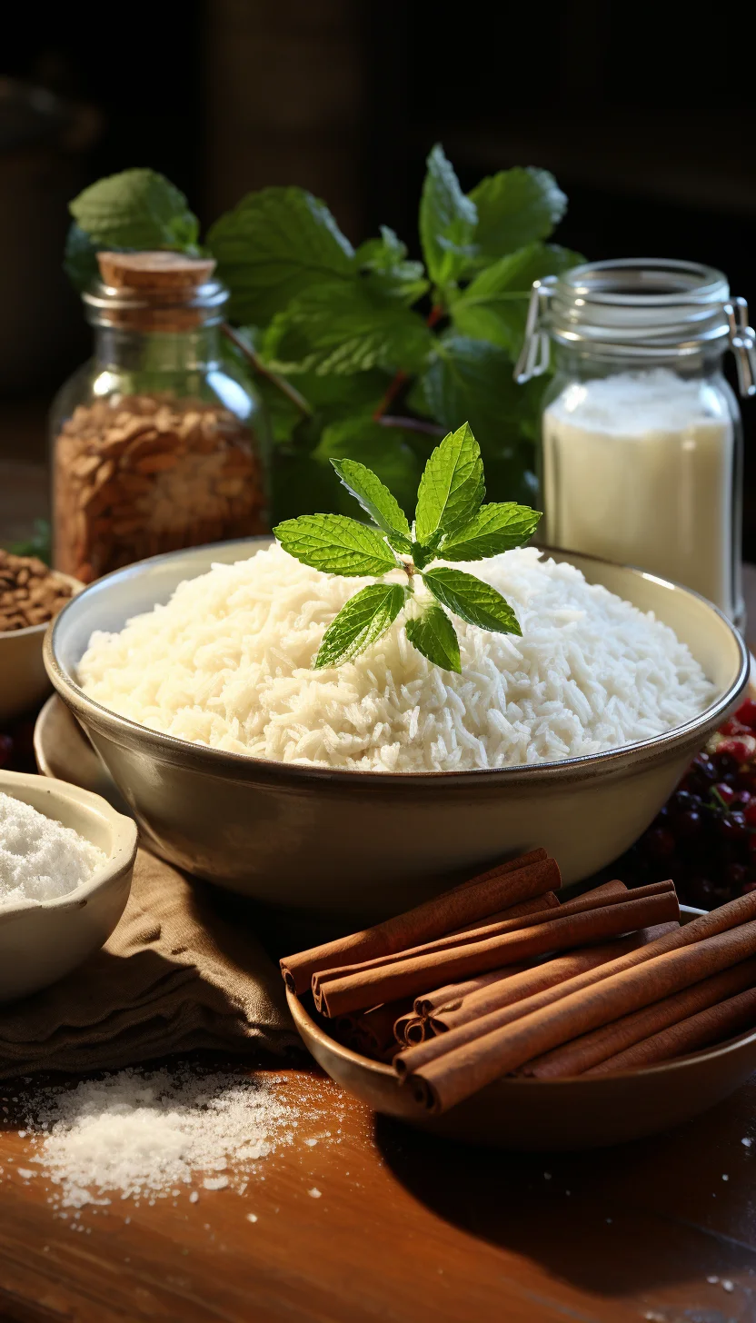 ingredientes receta helado de arroz con leche